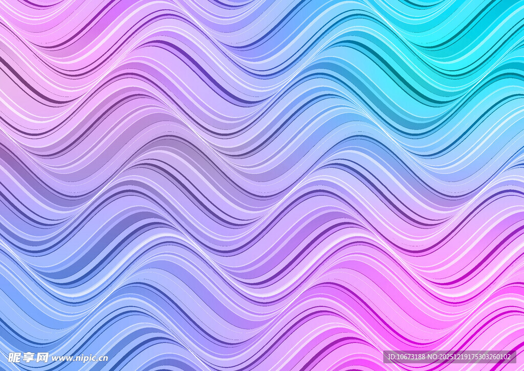 梦幻渐变波浪纹理背景