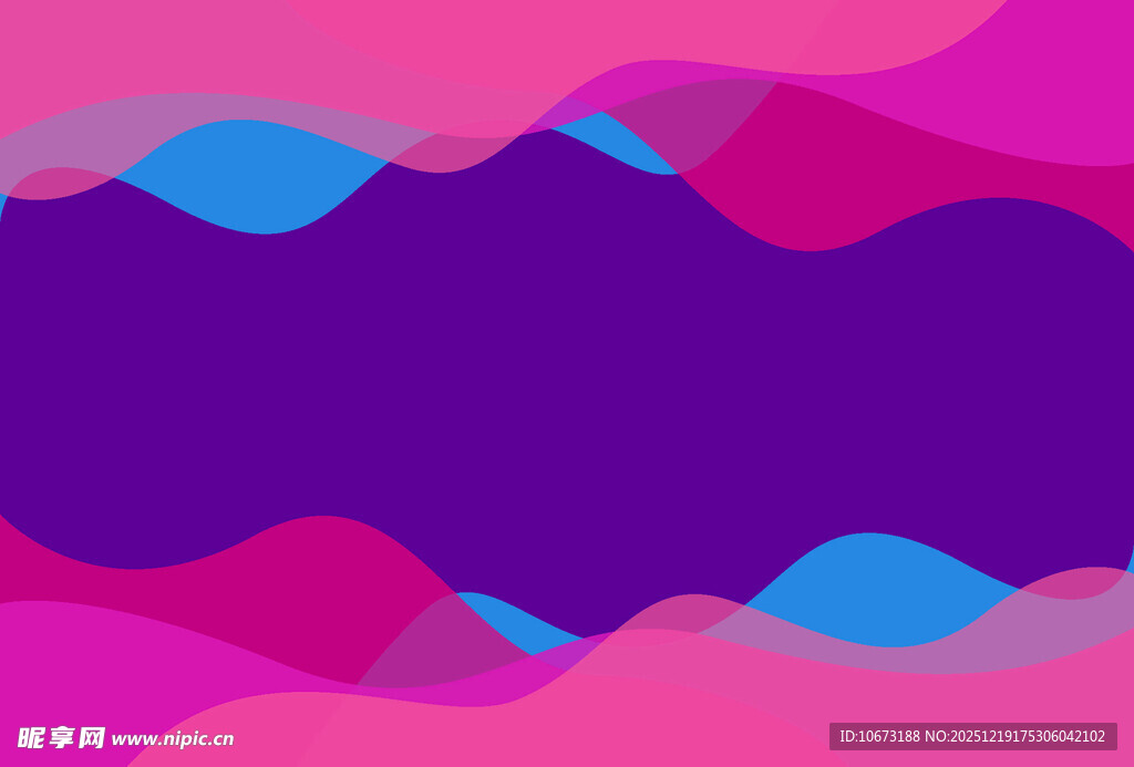 梦幻渐变波浪抽象背景图