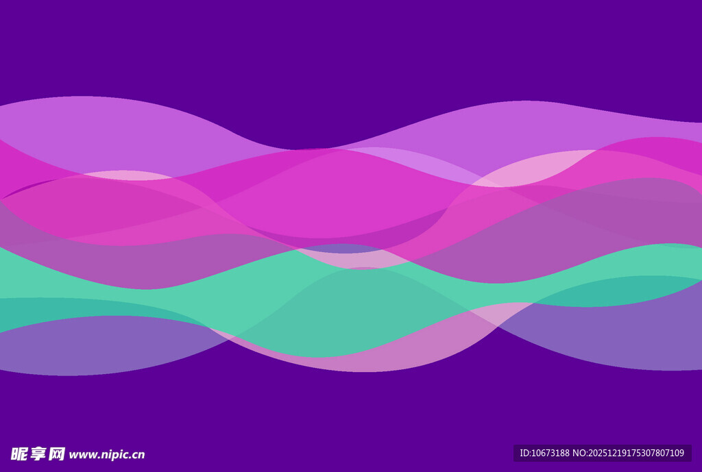 多彩波浪图案背景