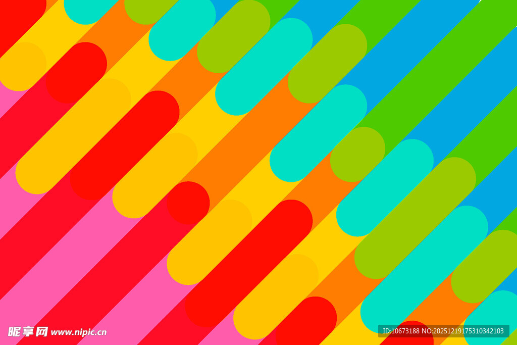 多彩条纹几何图案背景