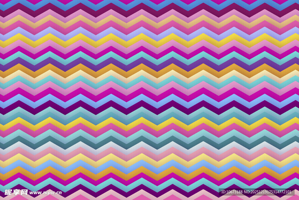 多彩锯齿图案背景纹理