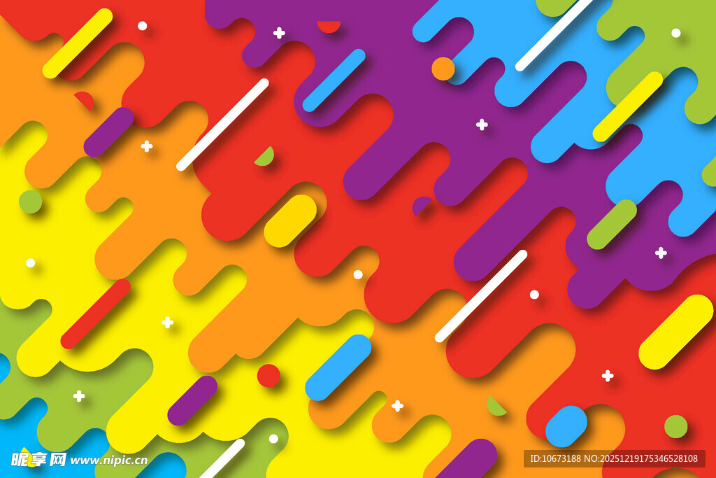 多彩流体渐变抽象背景图