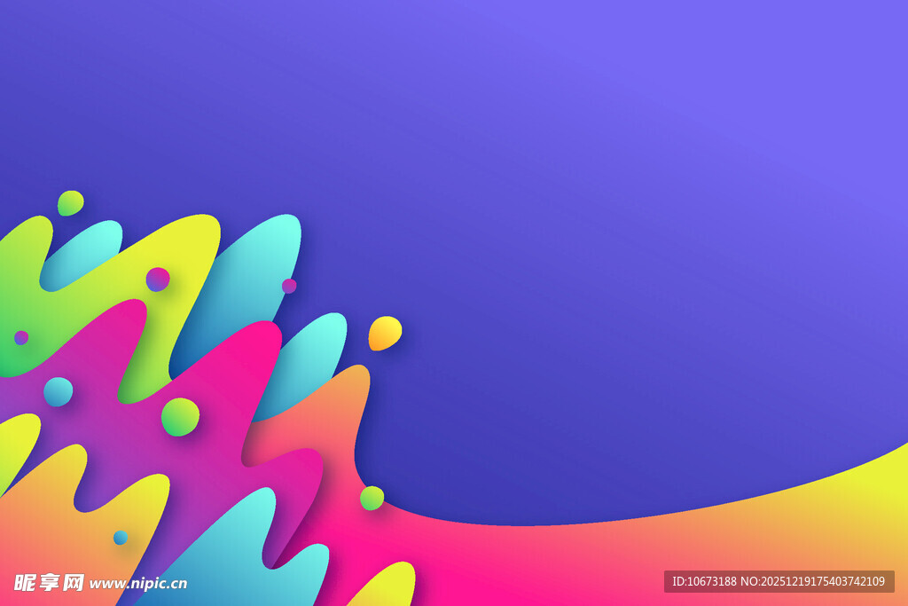 多彩流体艺术背景图案