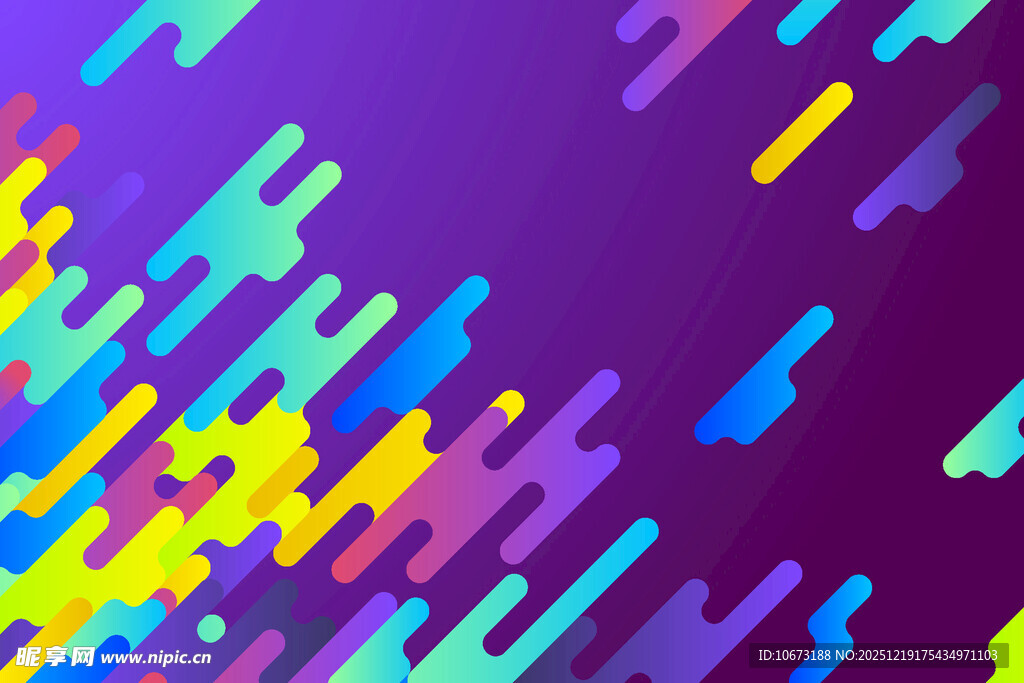 多彩几何线条抽象背景图