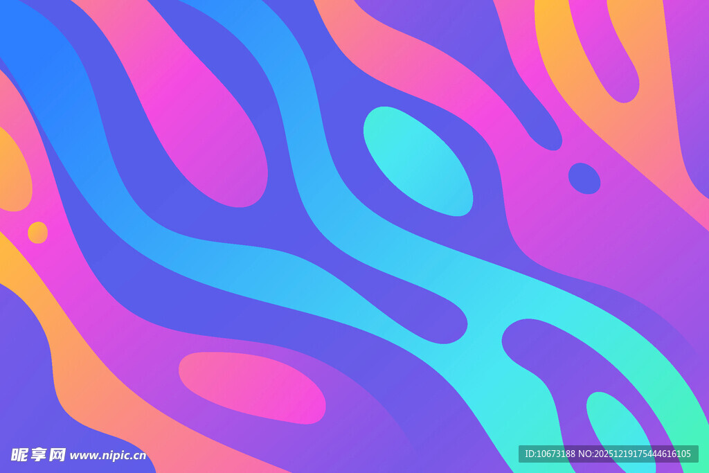 炫彩流体渐变抽象背景图