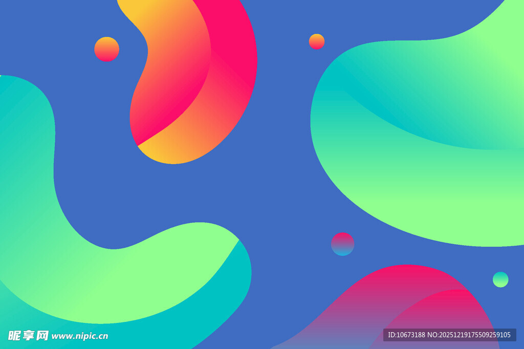 多彩流体渐变抽象背景图