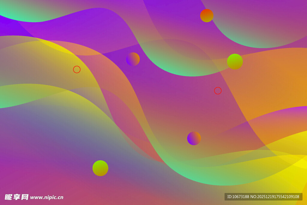 梦幻渐变流体背景图案