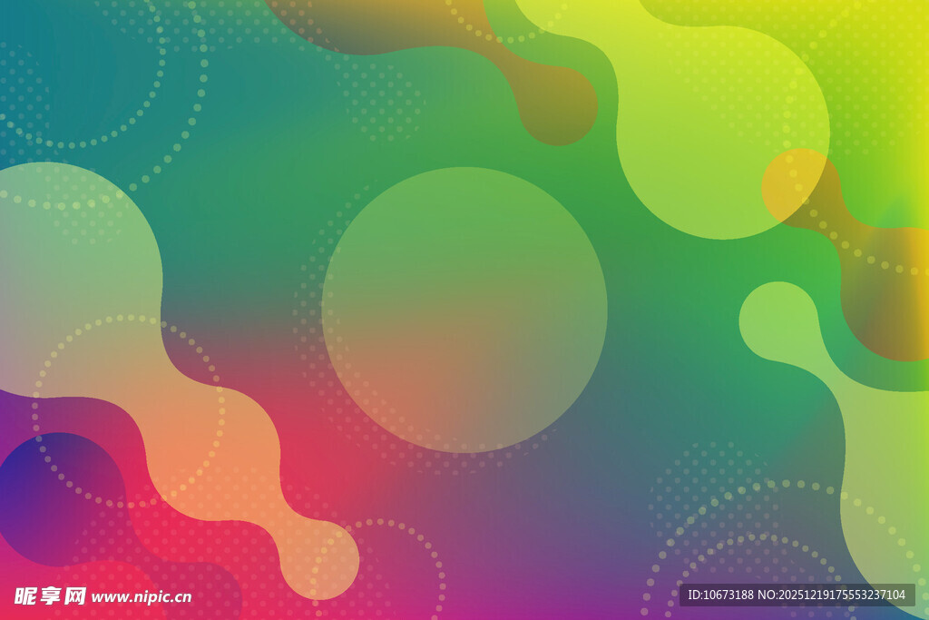 多彩流体渐变抽象背景图