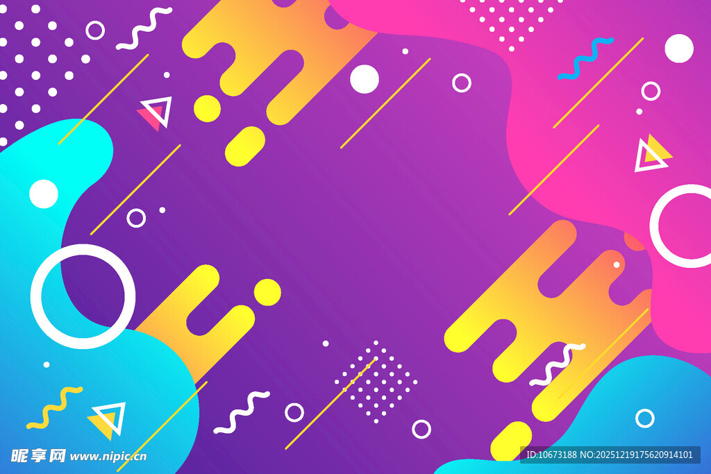炫彩几何抽象背景图案