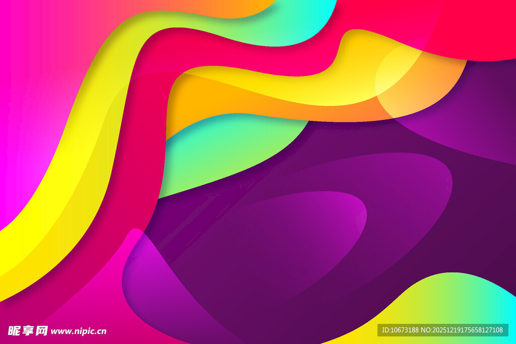 多彩流体渐变抽象背景图