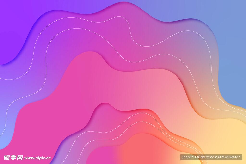 梦幻渐变流体背景图案