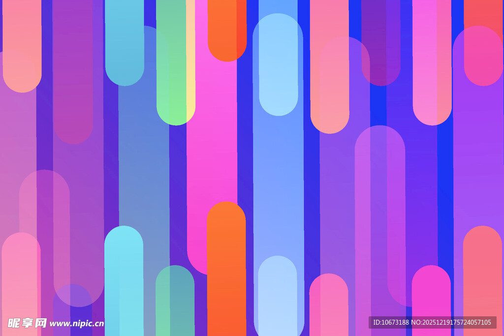 多彩竖条抽象背景图案