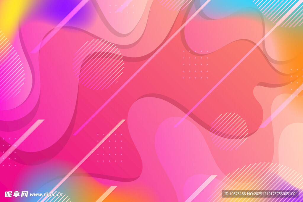 多彩流体渐变抽象背景图