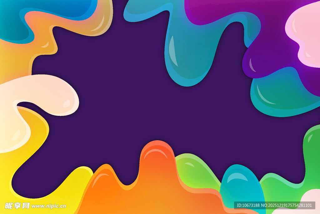 多彩流体抽象背景图案