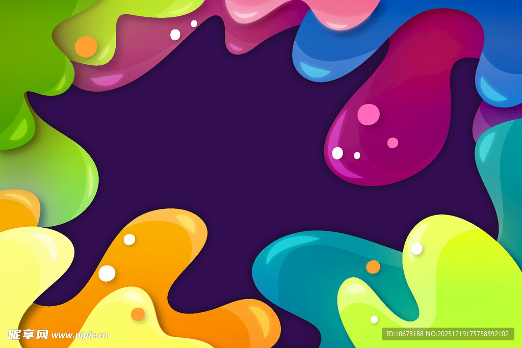多彩流体艺术背景图案