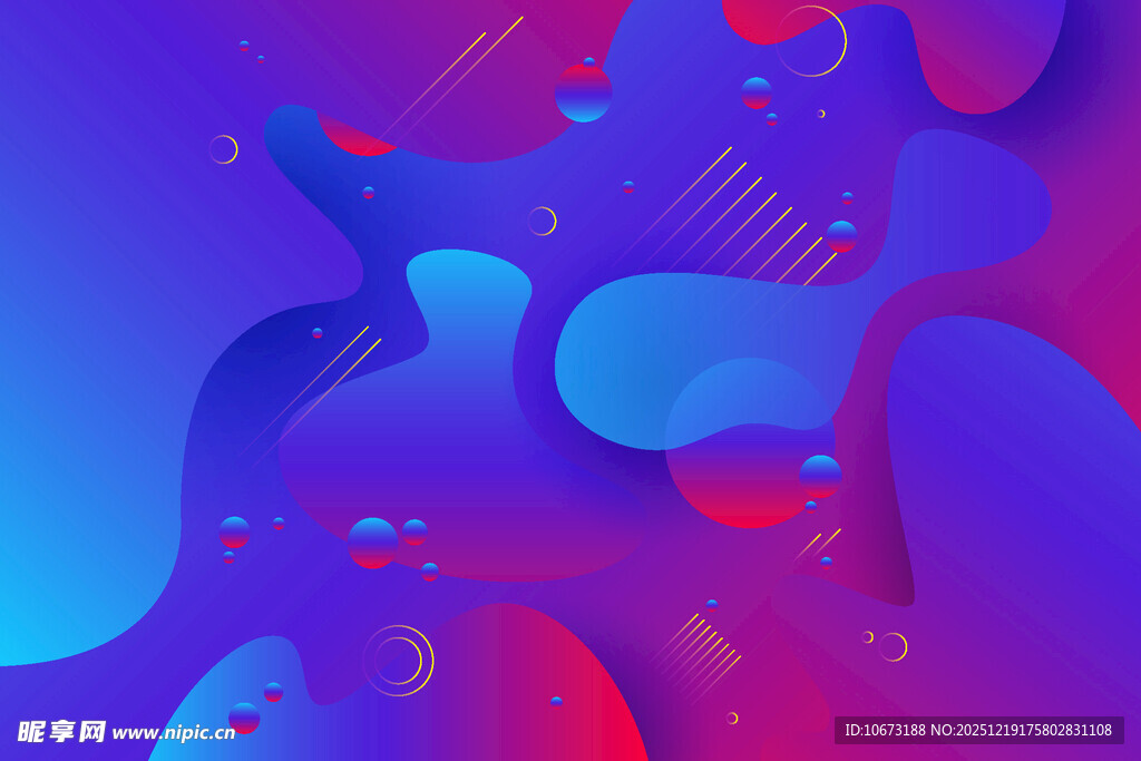 梦幻炫彩抽象流体图案