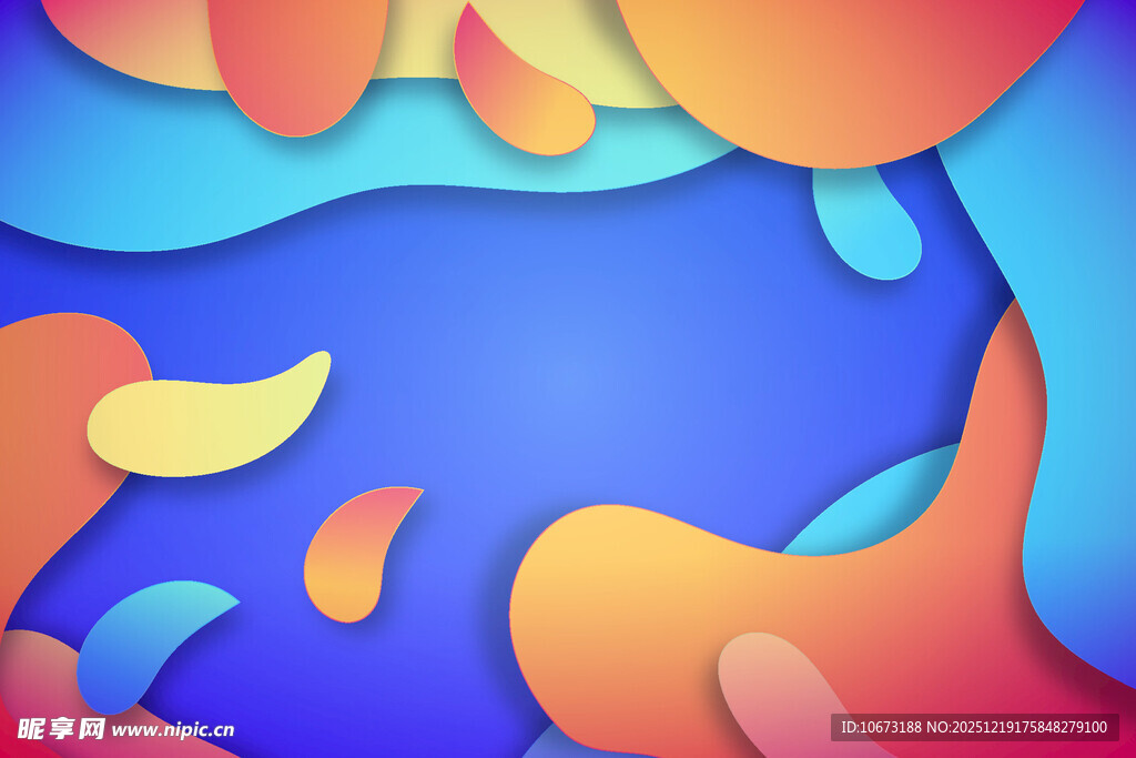 多彩流体抽象背景图案