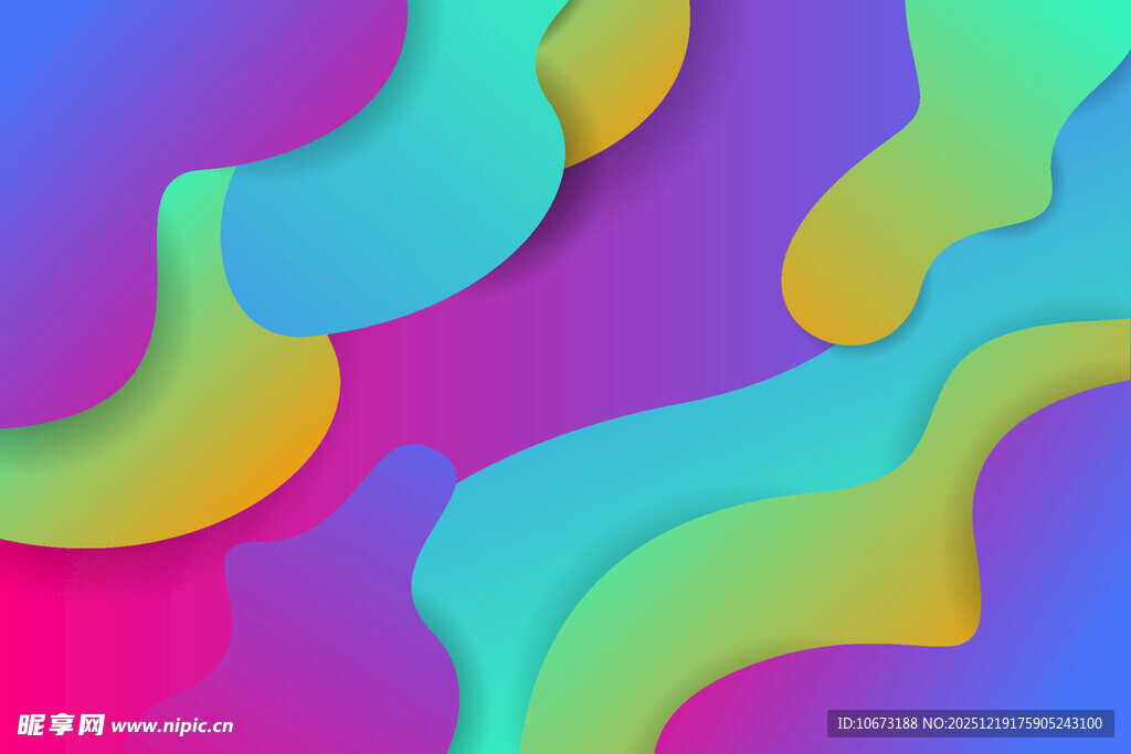 多彩流体渐变抽象背景图