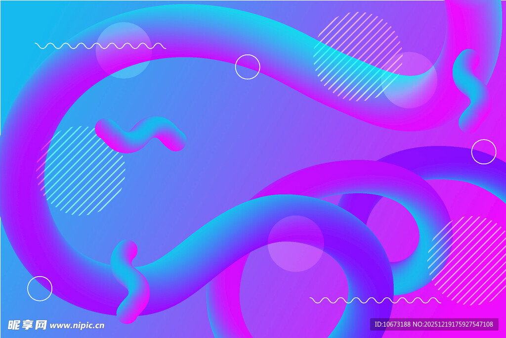 梦幻渐变流体艺术图案