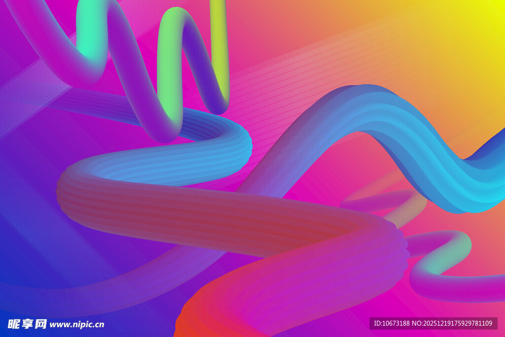 炫彩抽象流体艺术图案