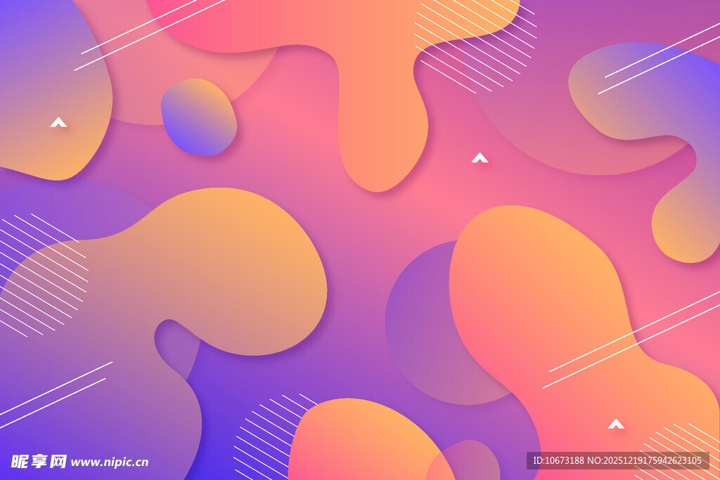 梦幻流体渐变背景图案