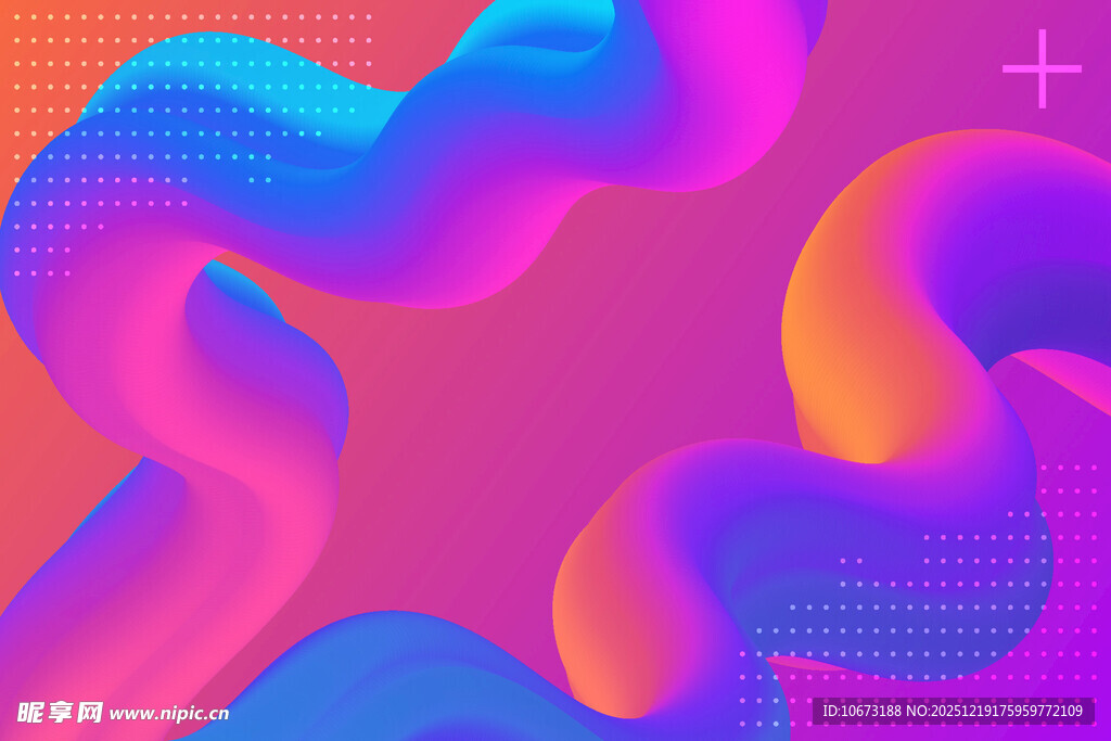 炫彩流体渐变抽象背景图