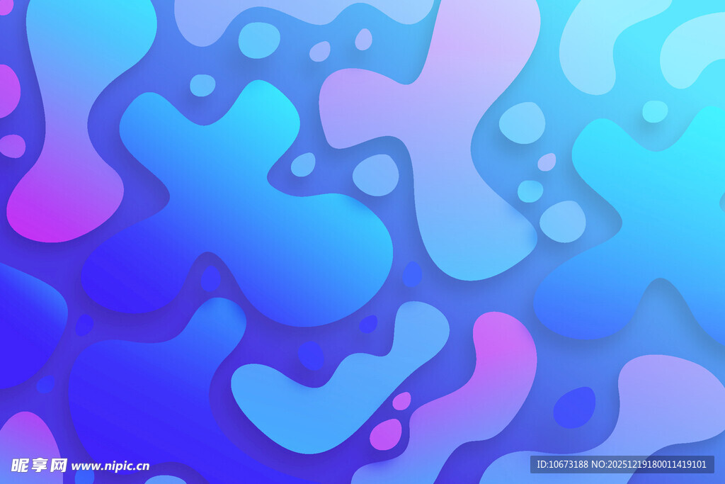 梦幻渐变流体图案背景