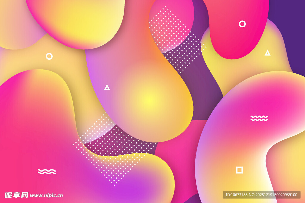 多彩流体渐变抽象背景图