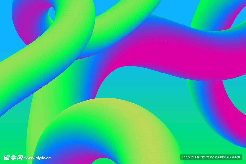 炫彩流体抽象艺术图案