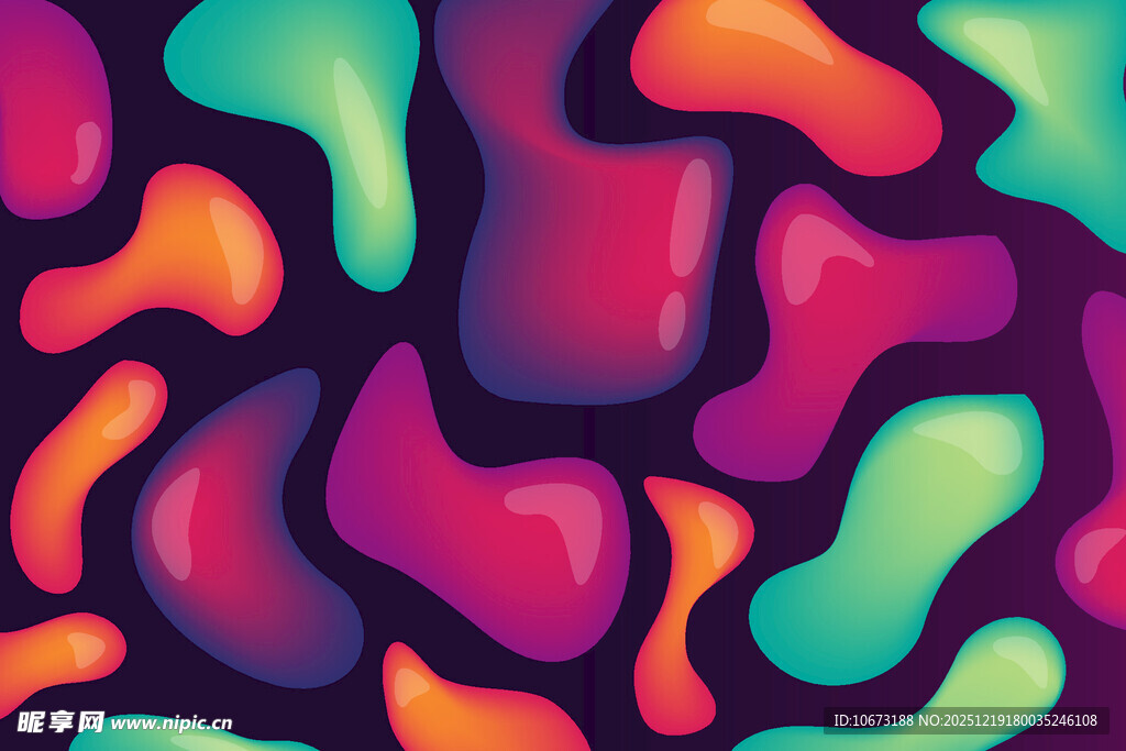 多彩抽象流体图案背景