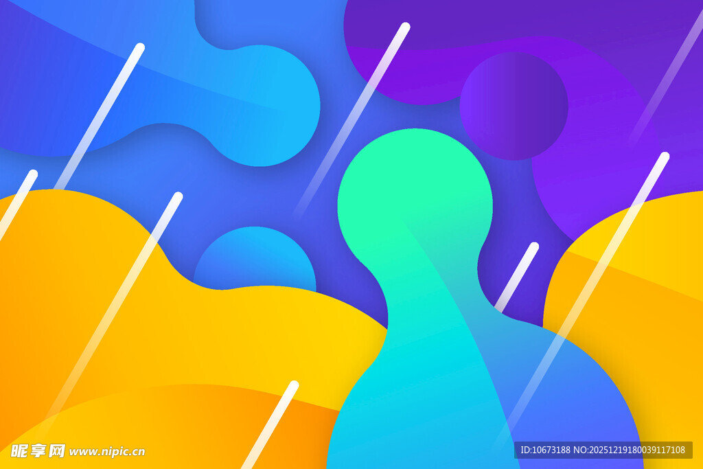 多彩抽象人物背景图案