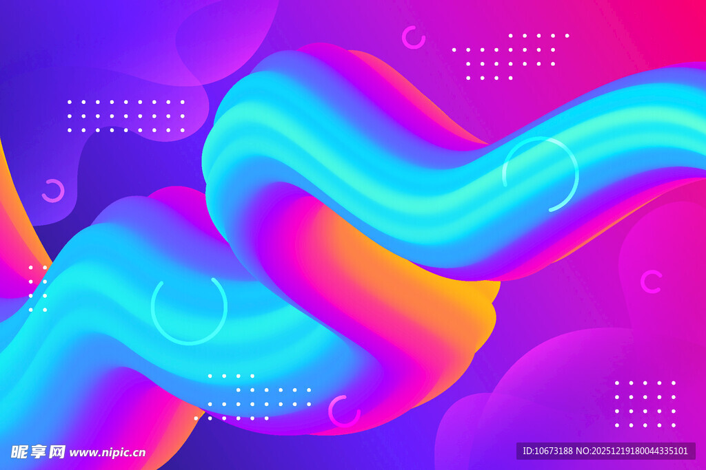 炫彩流体渐变抽象背景图