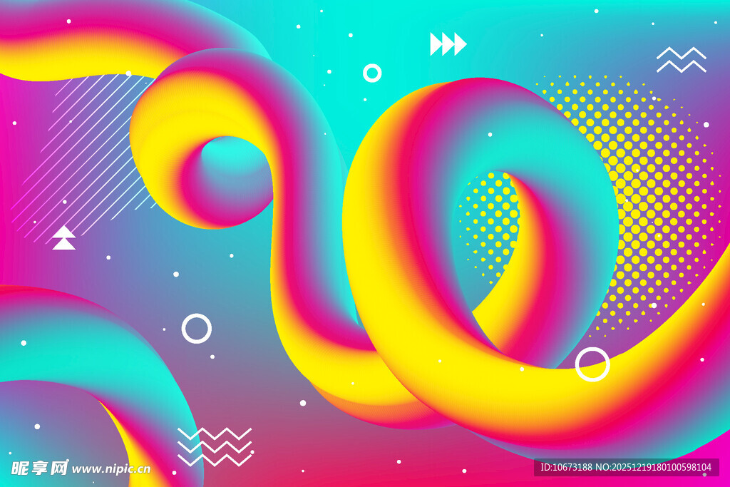 炫彩流体艺术图案