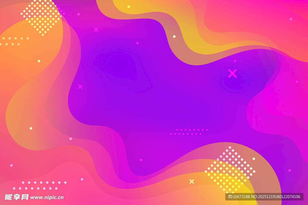 炫彩流体渐变背景图案