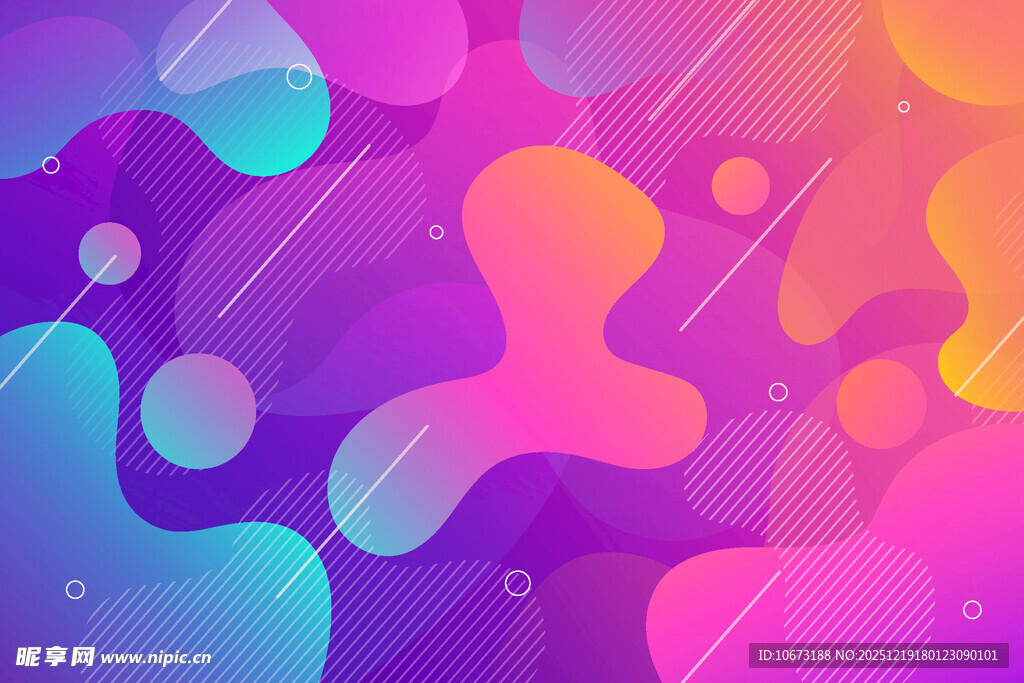 多彩流体渐变抽象背景图