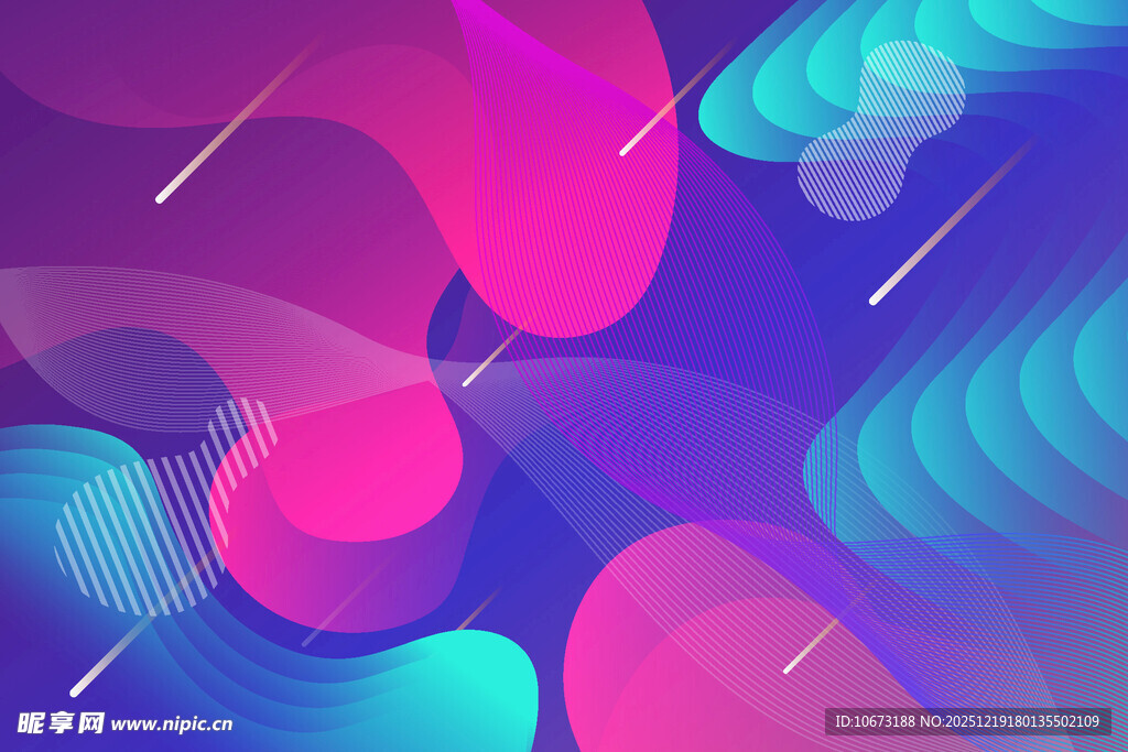 炫彩抽象流体背景图案