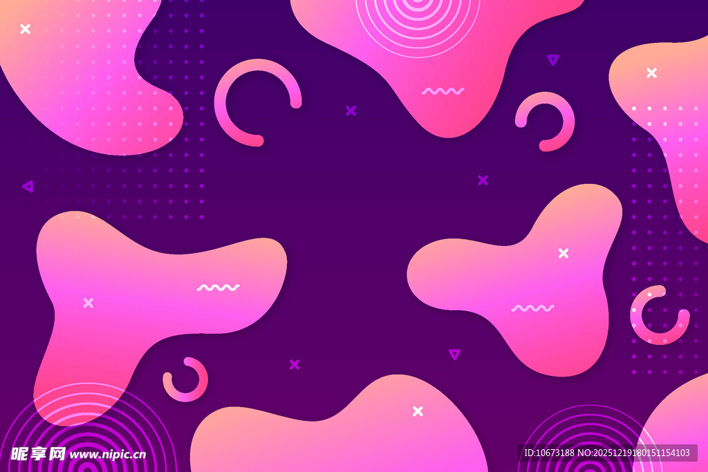 梦幻渐变流体抽象图案