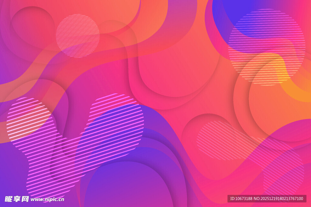 多彩渐变抽象几何背景图