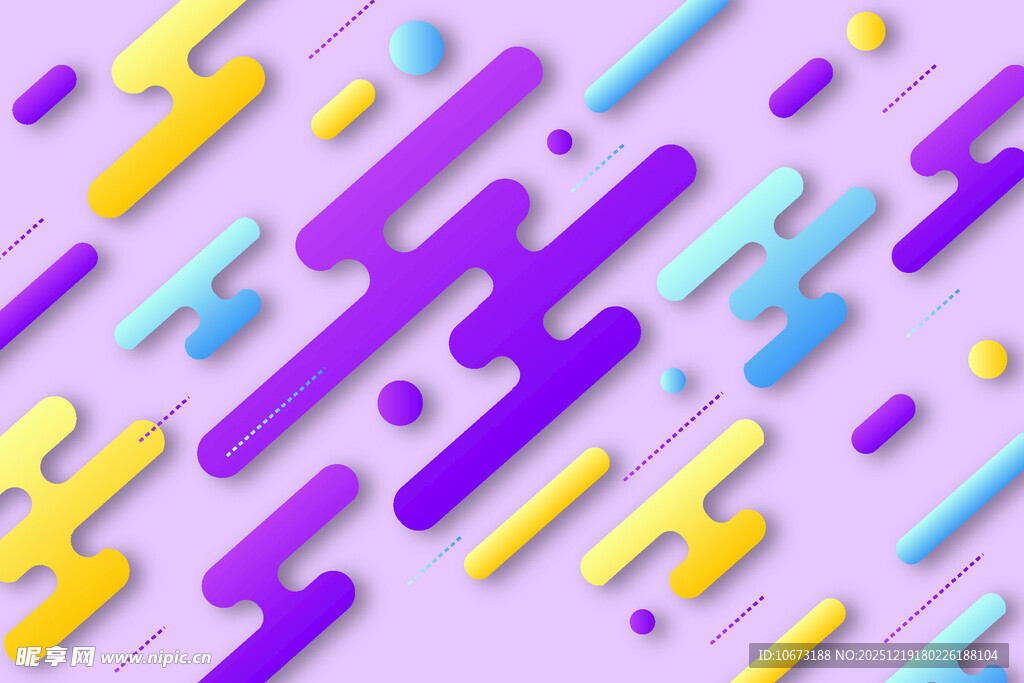 多彩几何线条抽象背景图