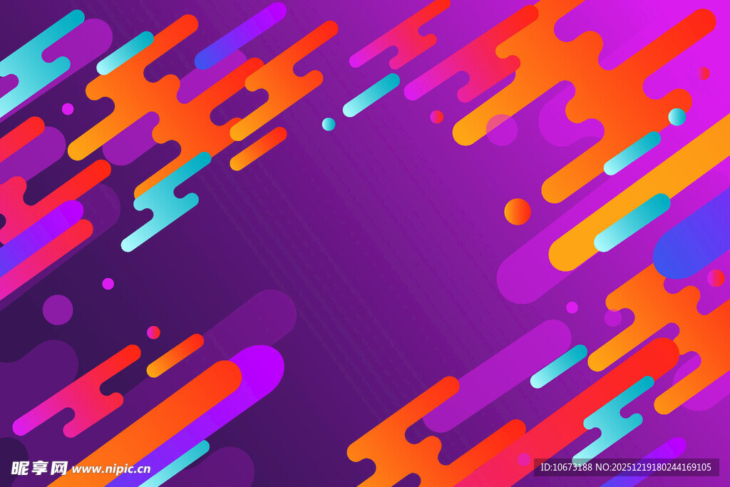 炫彩几何线条背景图案