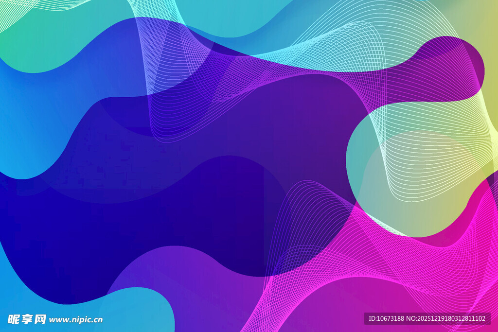 多彩流体渐变抽象背景图