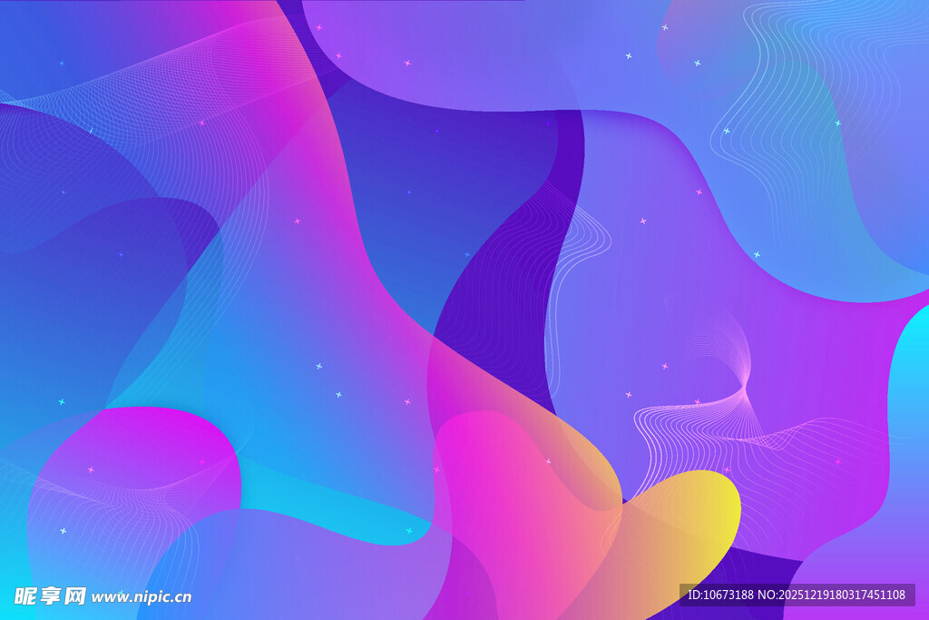 梦幻渐变流体艺术背景