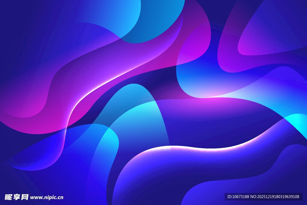 梦幻渐变流体艺术背景