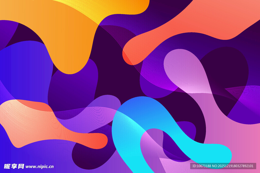 多彩抽象流体图案背景