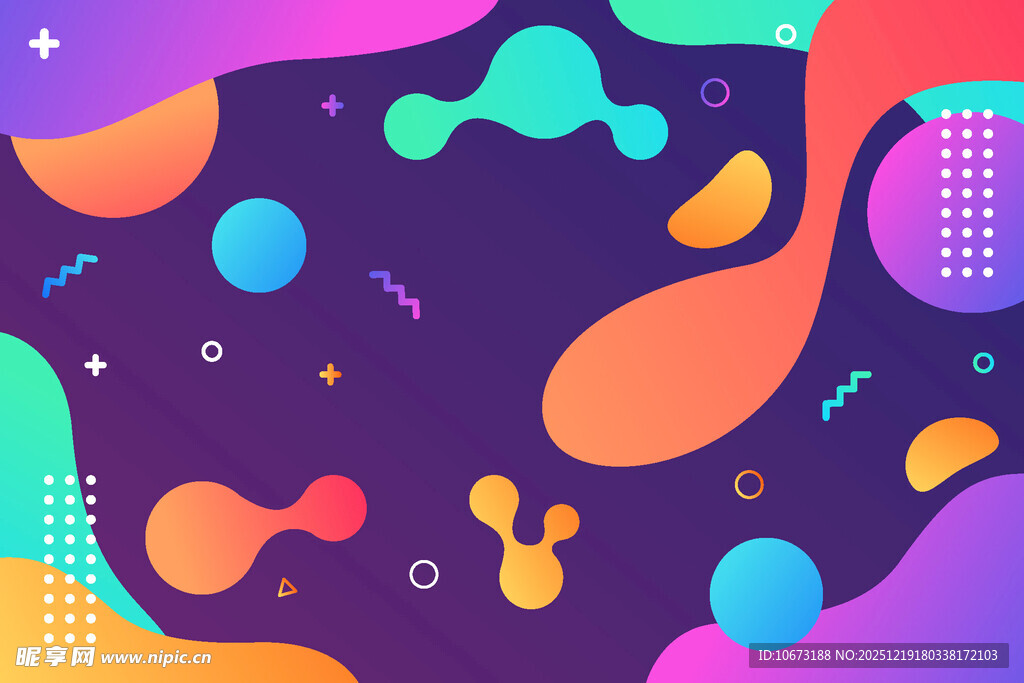 多彩抽象流体图案背景