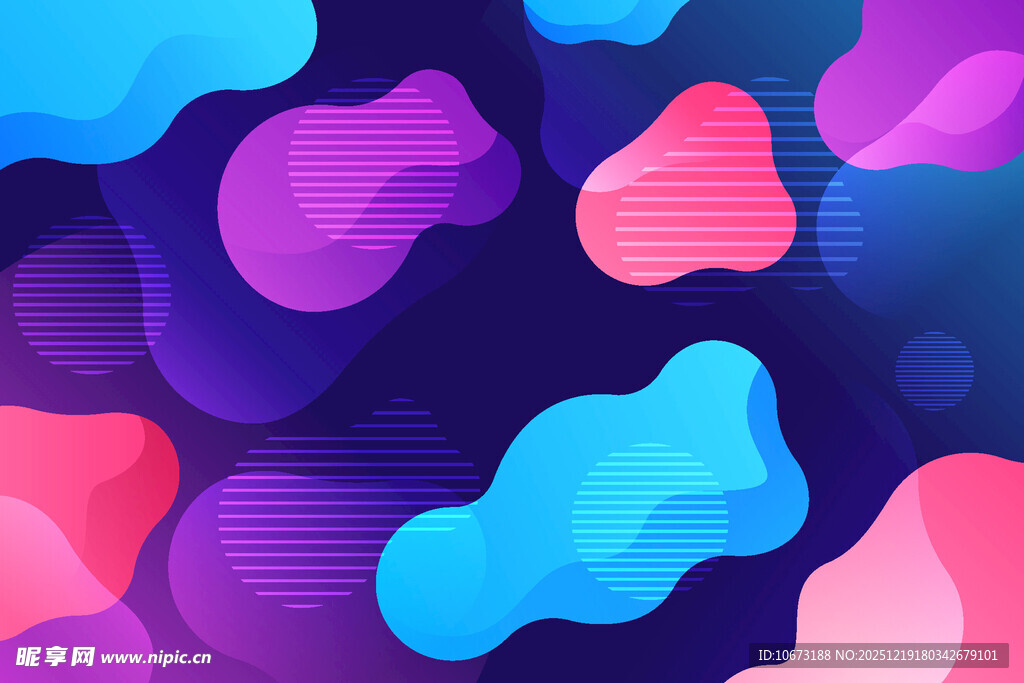 多彩流体抽象背景图案