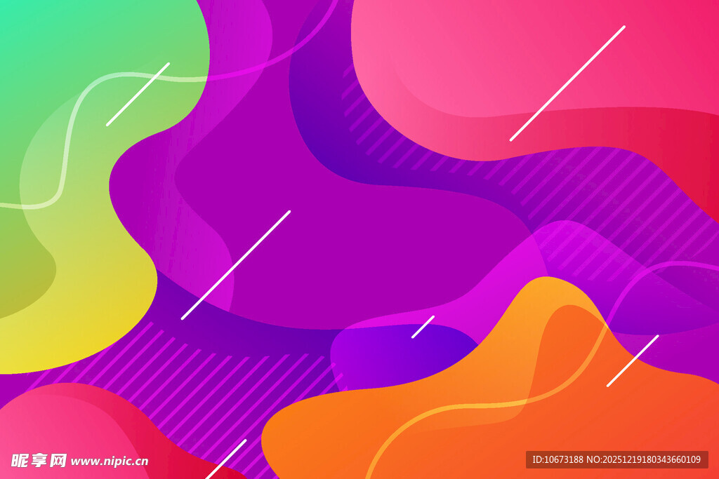 多彩流体渐变抽象背景图
