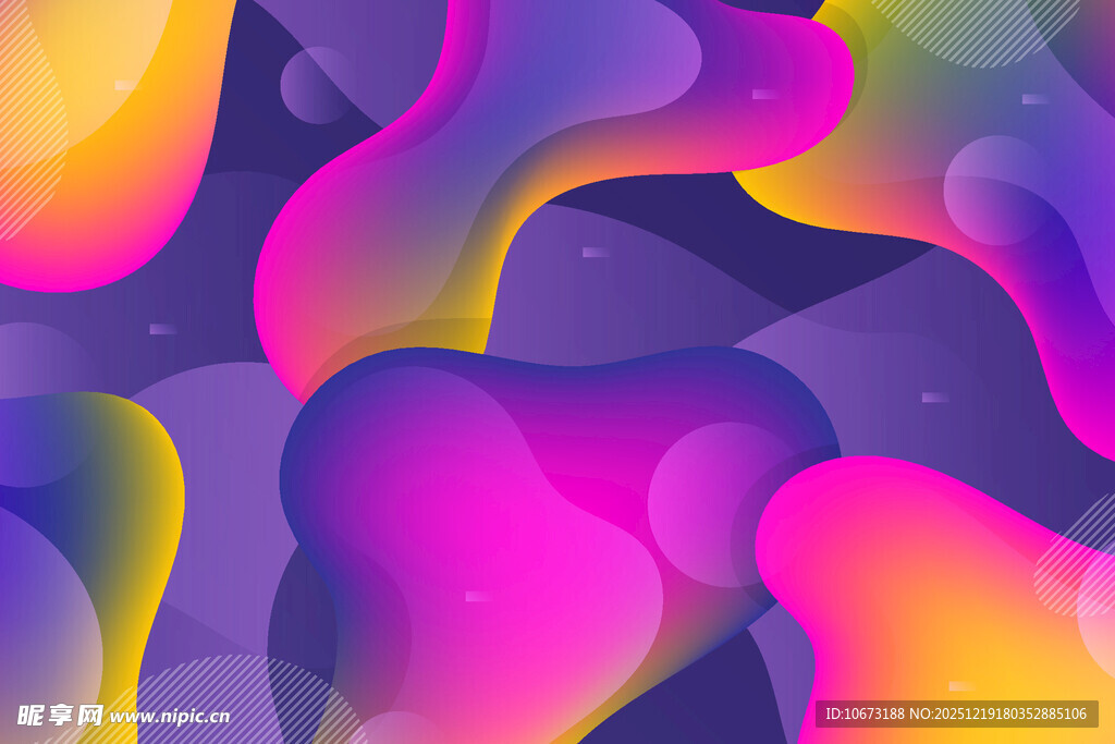 炫彩流体抽象艺术图案