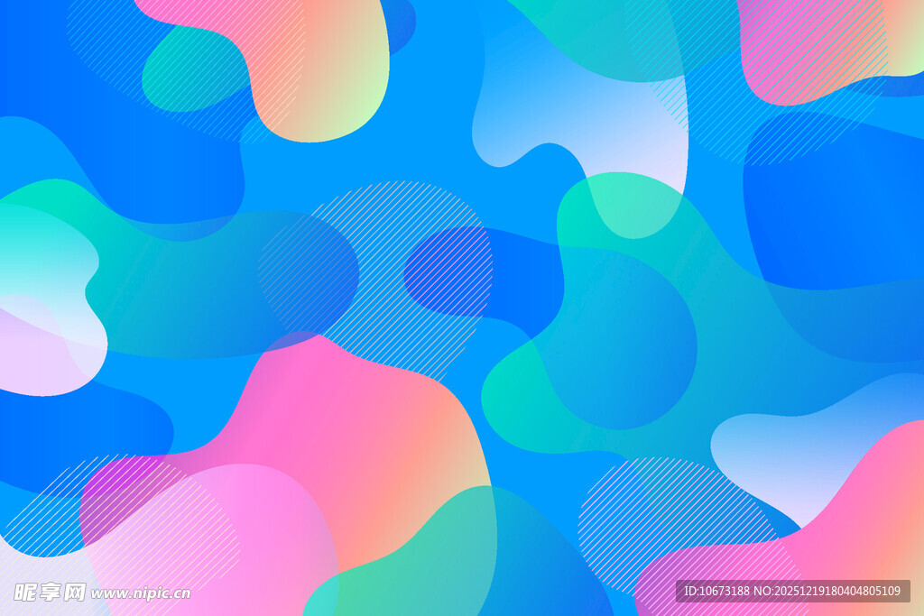 多彩流体渐变抽象背景图