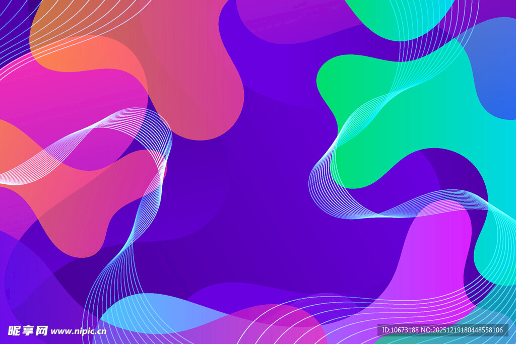 炫彩流体抽象背景图案